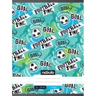Nebulo: Zszyty w linie zeszyt z napisem “football time” 81-32 A/4