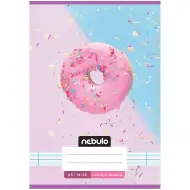 Nebulo: Zszyty zeszyt w linie dla klasy 1 z motywem pączków 14-32 A/5