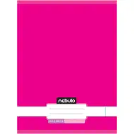 Nebulo: Zszywany gładki neonowy różowy zeszyt 80-32 A4