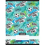 Nebulo: Zszywany zeszyt w kratkę z napisem „Football time” 87-32 A/4