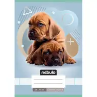 Nebulo: Zszywany zeszyt w linie dla klasy 3, format A5, 12-32 stron, ze zwierzętami - z pieskiem