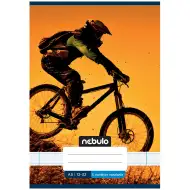 Nebulo: Zszywany zeszyt w linie dla klasy 3 z motywem roweru górskiego 12-32 A/5