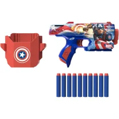 Nerf: Marvel Kapitan Ameryka pistolet na piankowe pociski - Hasbro zdjęcie 2