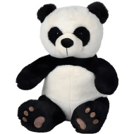 Nicotoy: Siedząca pluszowa panda 33 cm - Simba Toys