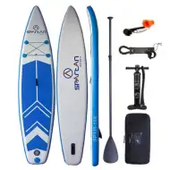 Niebiesko-biały zestaw SUP Stand Up Paddle SP-335 o długości 335 cm - Spartan