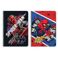 Notatnik spiralny Spider-Man w dwóch wersjach 17x25cm, 60 kartek.