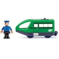 Nowoczesna zielona lokomotywa elektryczna - Woodyland
