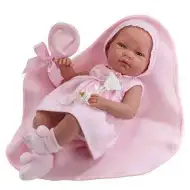 Noworodek dziewczynka w wiązanej czapce 38 cm