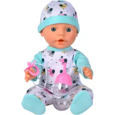 New Born Baby lalka z butelką w ubranku ze słonikiem - Simba Toys zdjęcie 2
