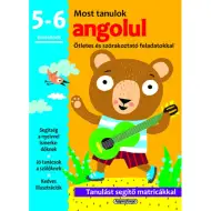 Obecnie uczę się... książeczka z naklejkami rozwijająca umiejętności w języku angielskim dla dzieci w wieku 5-6 lat.