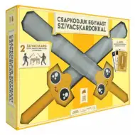 Okładamy się nawzajem mieczami gąbkowymi gra planszowa