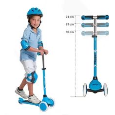 On and Go niebieska trójkołowa hulajnoga - Mondo Toys zdjęcie 3