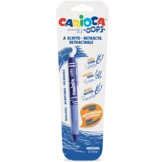 Oops niebieski długopis wymazywalny z przyciskiem 0,7 mm - Carioca