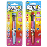 Pachnący długopis Scentos, 10 kolorów, w różnych wariantach.