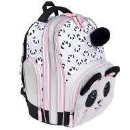 Panda premium dwukomorowy plecak szkolny, plecak 37x20x31cm