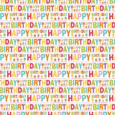 Papier do pakowania z napisem „Happy Birthday” 100 x 70 cm