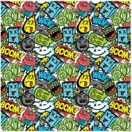 Papier do pakowania z wzorem Green BOOM 100x70cm