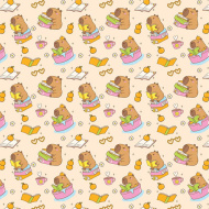 Papier pakowy w kapibary 100x70 cm