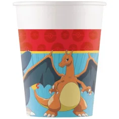 Papierowe kubeczki Pokémon, zestaw 8 szt., 200 ml