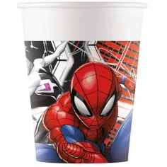 Papierowe kubeczki Spider-Mana, zestaw 8 szt., 200 ml