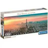Paryż, Francja panoramiczna układanka 1000 elementów 98x33 cm - Clementoni