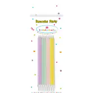 Pastelowe świeczki urodzinowe, zestaw 16 sztuk.