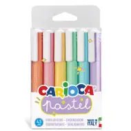Pastelowe zakreślacze 6 sztuk, 4,5 mm - Carioca