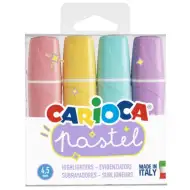 Pastelowy zestaw 4 zakreślaczy - Carioca