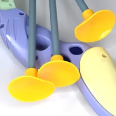 Pastelowy zielony i fioletowy zestaw łuków ze strzałami z przyssawkami, 83 cm zdjęcie 2
