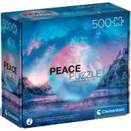 Peace Puzzle: Jasnoniebieskie puzzle 500 elementów - Clementoni