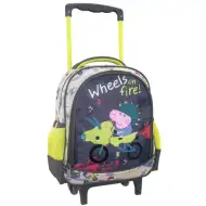 Peppa Pig Wheels on Fire plecak na kółkach dla przedszkolaka 27x10x31cm