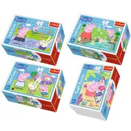 Peppa Pig najpiękniejsze dni 54-elementowe mini puzzle 4 rodzaje - Trefl