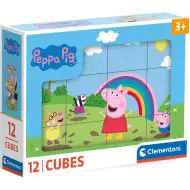 Peppa Pig, układanka z 12 kostek – Clementoni