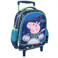 Peppa Świnka: Plecak przedszkolny z kółkami z motywem Zuzia grającego na bębenku.
