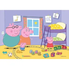 Peppa Świnka Supercolor 2 w 1 puzzle 2x20 elementów - Clementoni zdjęcie 2