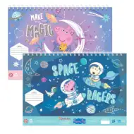 Peppa Świnka: Szkicownik z naklejkami i szablonem