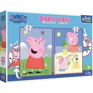 Peppa Świnka dwustronna 4 w 1 Baby Maxi puzzle 2x10 elementów - Trefl