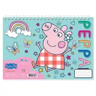 Peppa świnka, szkicownik w dwóch wariantach, A4, 30 stron.