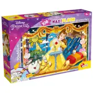Piękna i Bestia Belle 2 w 1 puzzle i kolorowanka 108 elementów, 70x50 cm - Lisciani