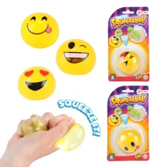 Piłka emoji Squeezeball w różnych wariantach, 1 szt. zdjęcie 2