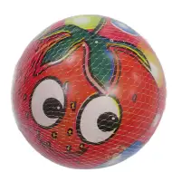 Piłka gumowa w truskawkowy wzór, 23 cm.