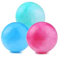 Piłka gumowa z marmurkowym wzorem w różnych wariantach, 23 cm