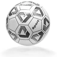 Piłka nożna sportowa czarno-biała, 14 cm