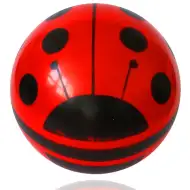 Piłka z biedronkami z dużym wzorem 22 cm
