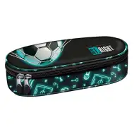 Piórnik owalny St.Right Neon Football PC01 23x9,5x6 cm