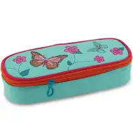 Piórnik zaokrąglony z motywem motyla 23x5x9 cm