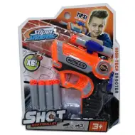 Pistolet na gąbczaste strzałki z 6 nabojami.