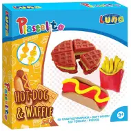 Plastelito Zestaw Ciastolinowy Hot-Dog i Gofry z Foremkami
