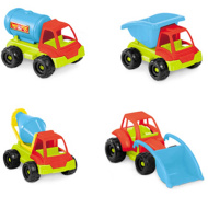 Plastikowa ciężarówka budowlana 25 cm, różne wzory, 1 szt. - Mondo Toys