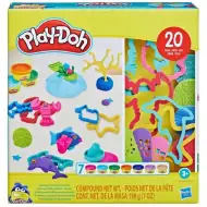 Play-Doh: 20-częściowy zestaw ciastoliny "Podwodny świat" z 7 kolorowymi pojemniczkami - Hasbro